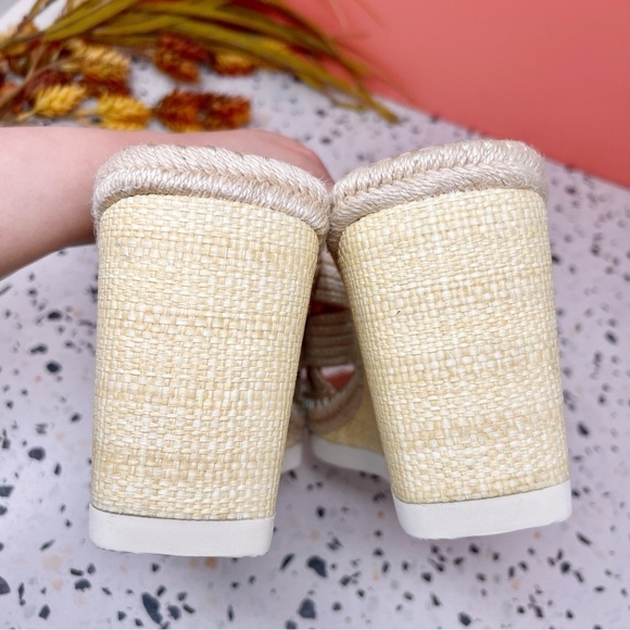 NEW Vince Camuto BAILAH Tan Cross Strap Espadrille Women’s Wedge Sandals Sz 11 - Picture 10 of 11